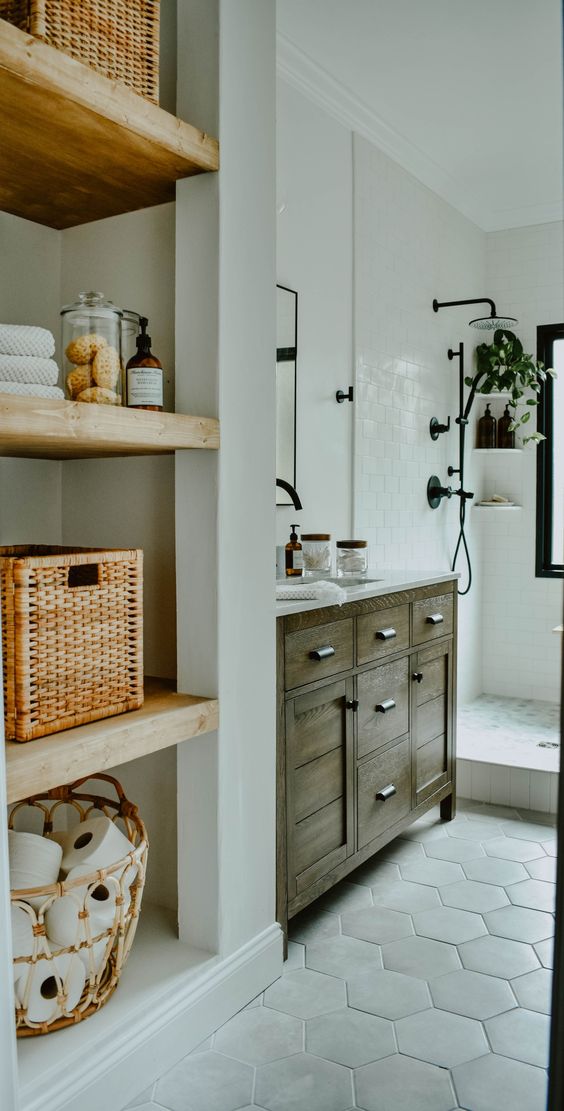 maximizing bathroom storage