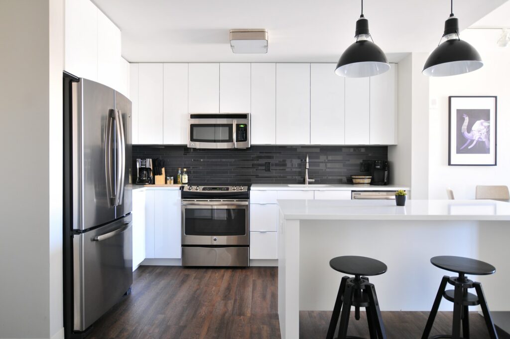 white kitchen design remodel