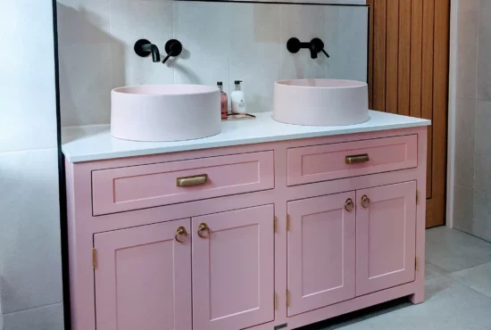 pink vanity