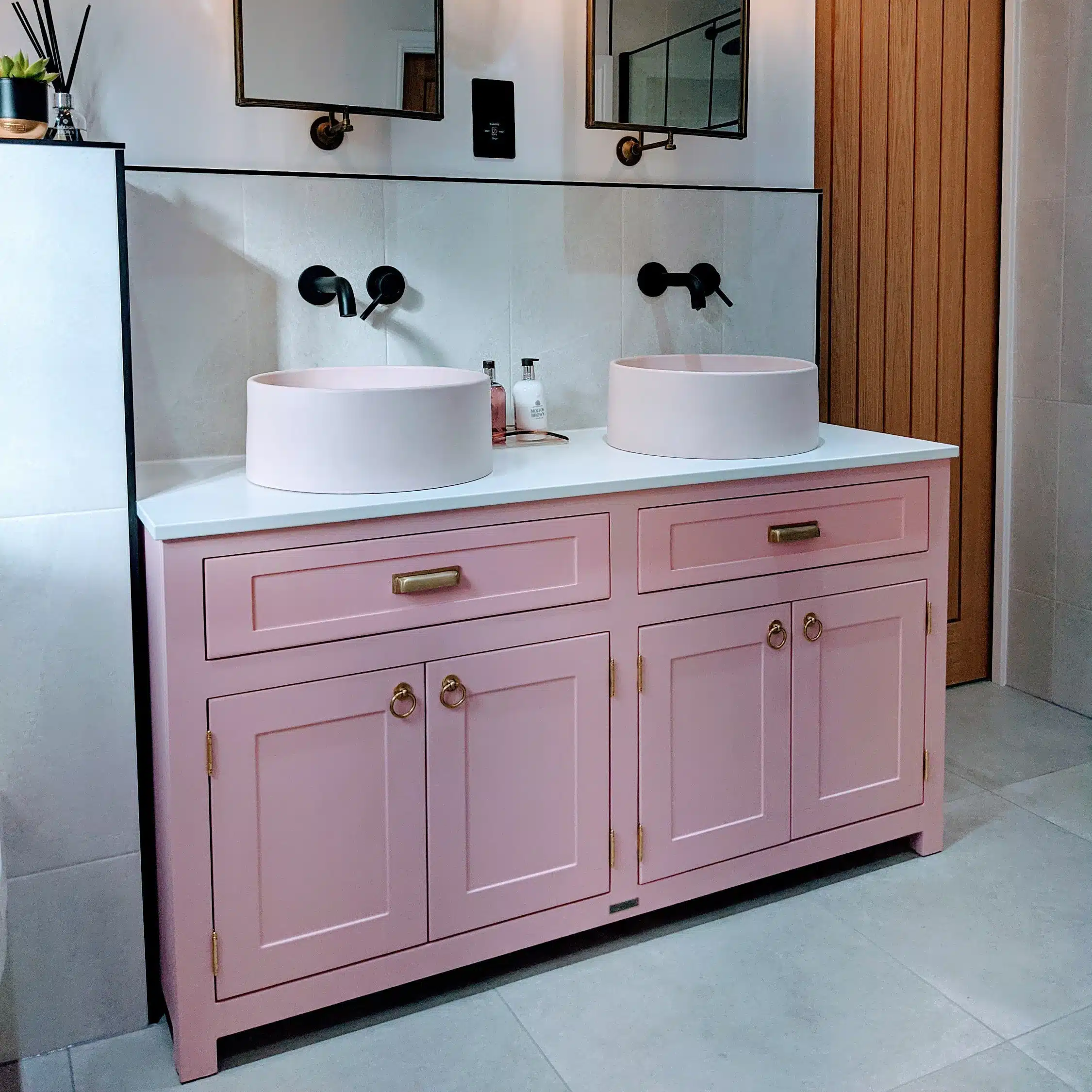 pink vanity