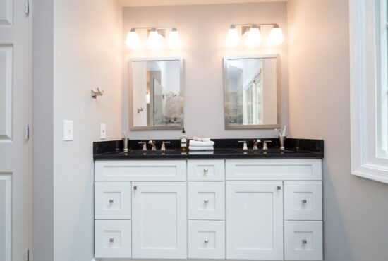 standard bathroom vanity height