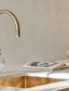 brass kitchen faucet