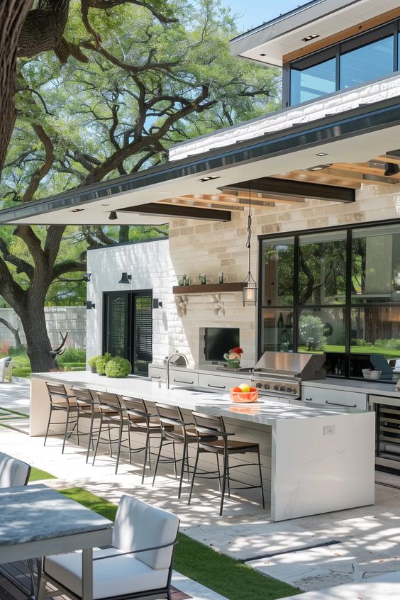 outdoor kitchen